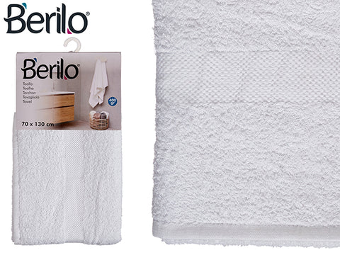 Toalla de Baño Lisa 70x130 color Blanco