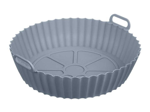 Molde Redondo Freidora de Aire Silicona Gris 19,5cm