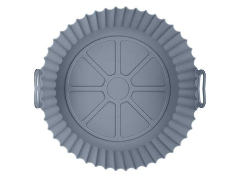 Molde Redondo Freidora de Aire Silicona Gris 19,5cm