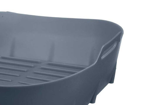 Molde Cuadrado Freidora de Aire Silicona Gris 19,5cm