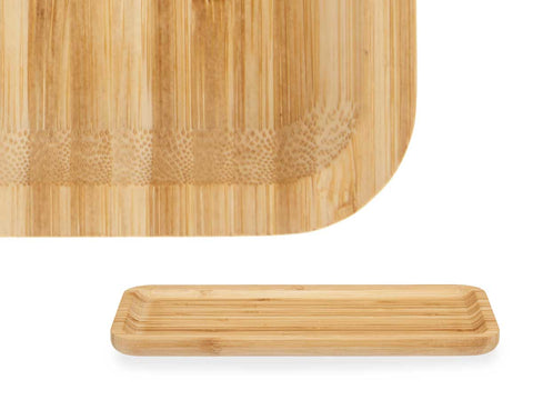 Taula de Bambú Rectangular Aperitiu 30x15cm
