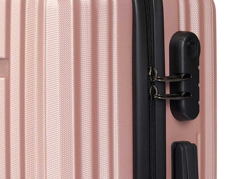 Set 3 Maletas Liston ABS Rosa