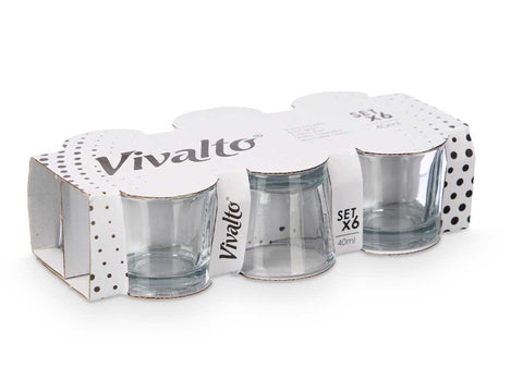 Set 6 Vasos de Chupito 40ml