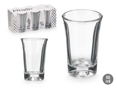 Set 6 Vasos de Chupito 50ml