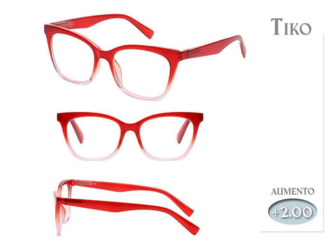 Gafas Lectura Tiko Rojas 2,00 Aumento