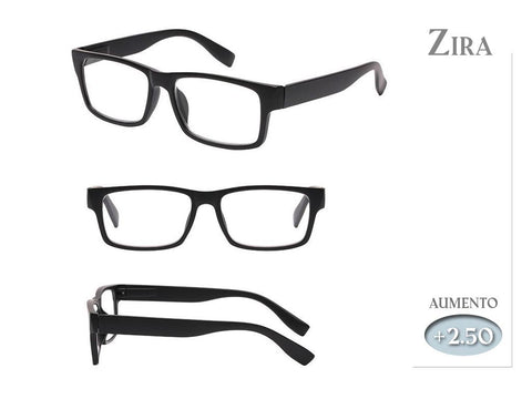 Gafas Lectura Zyra Negras 2,50 Aumento