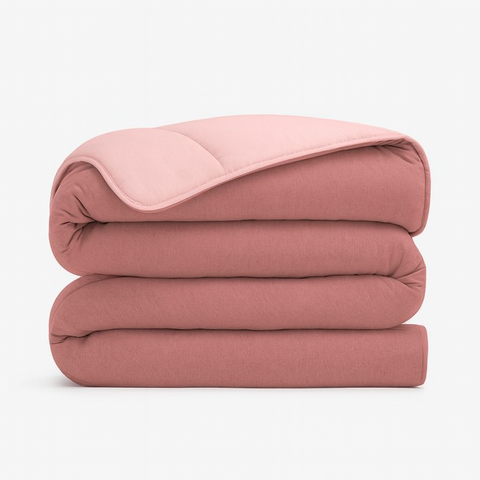 Edredón cama 90cm Rosa Claro/Oscuro 300gr 180x260cm Arinova