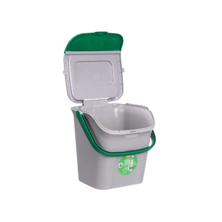 Cubo Basura 28 Litros Apilable Ecoway Verde
