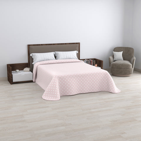 Colcha Ecobuti cama 150cm (180x260cm) Elsa Rosa
