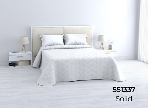 Colcha de Verano Blanca Ecobuti cama 150cm Home Secret 250x260cm