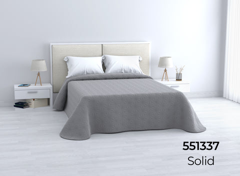 Colcha de Verano Gris Ecobuti cama 150cm Home Secret 250x260cm