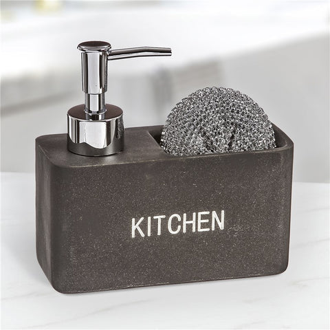 Dispensador de Cocina Kitchen + Estropajero Poliresina