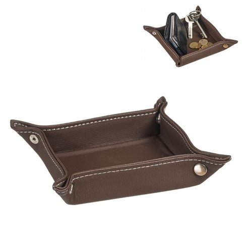 Vaciabolsillos Polipiel 18cm Marrón