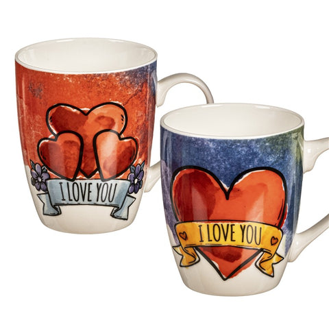 Pack 6 Tazas Mug Love 350ml Amor San Valentín