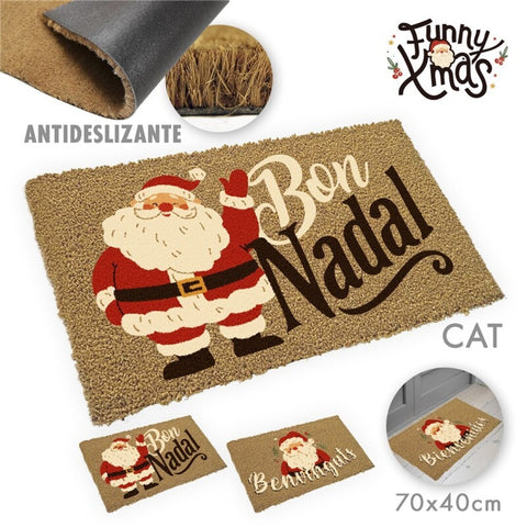 Felpudo en Català Bon Nadal - Benvinguts 70x40cm
