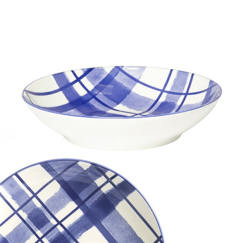 Plato Hondo 21cm Santorini Azul