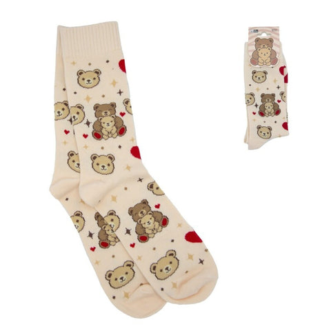 1 Par Calcetines Osos Amorosos Funny Socks
