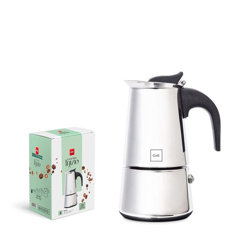 Cafetera Inducción 2 Tazas Inoxidable ''Inizio''