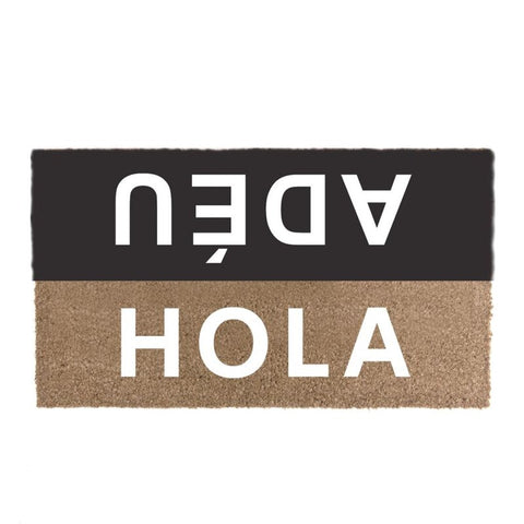 Felpudo en Catalán 40x70cm ''Hola Adeu'' Idiomas