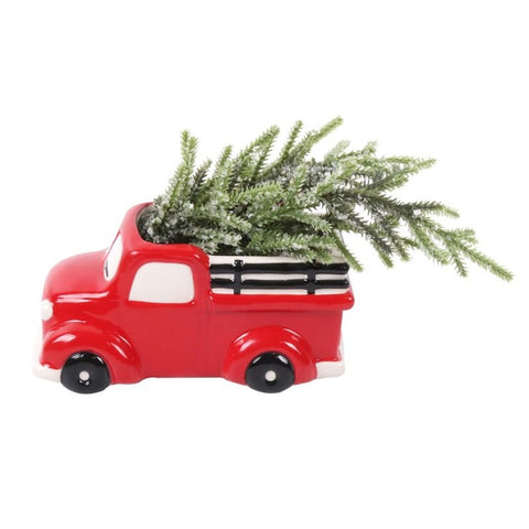 Figura Camioneta Navidad 24x11x14cm