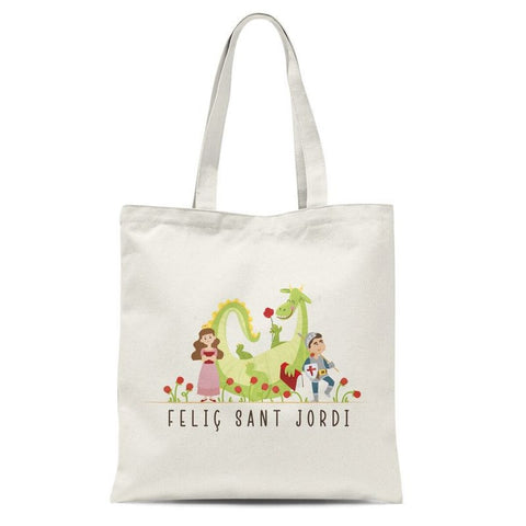 Bolsa Algodón Cremallera Sant Jordi