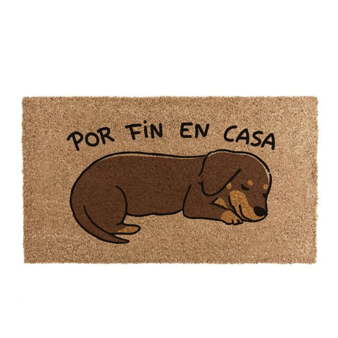 Felpudo Perro 40x70cm ''Por Fin En Casa'' Animales