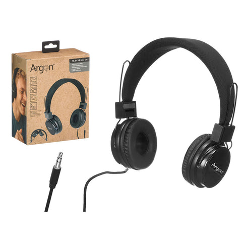 Auriculares Cable Negro Argón