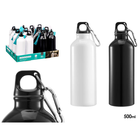 Botella Mosquetón 500ml surtido 2 colores