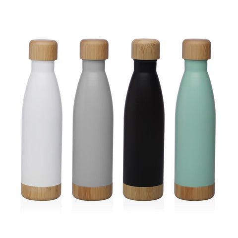 Botella Termo 500ml Acero Inoxidable Verde Mate