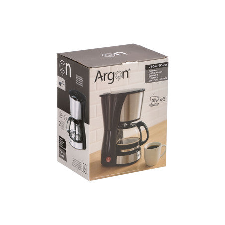 Cafetera Vaso Filtro 6 Tazas 750ml 550w