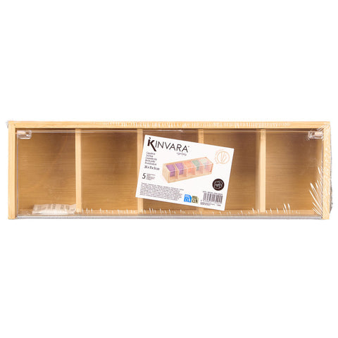 Caja Bambú 5 Compartimentos