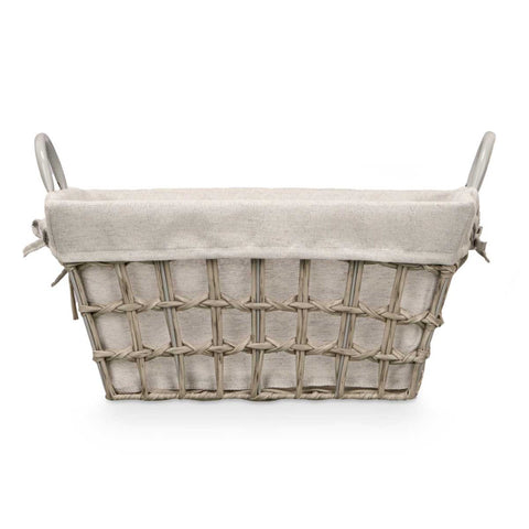 Cesto Rectangular Asas Gris