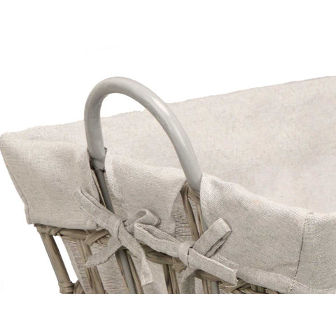 Cesto Rectangular Asas Gris