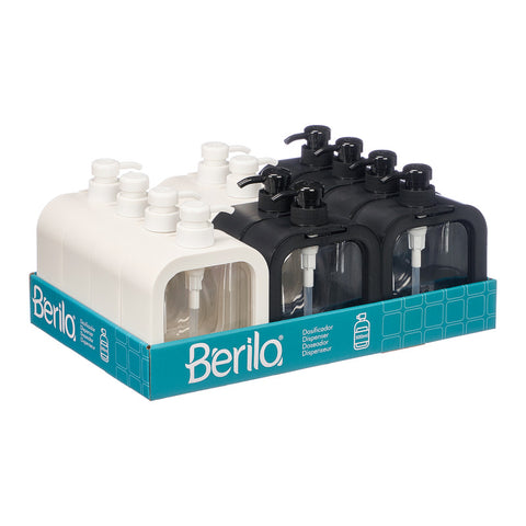 Dosificador Plástico 500ml surtido Blanco Negro