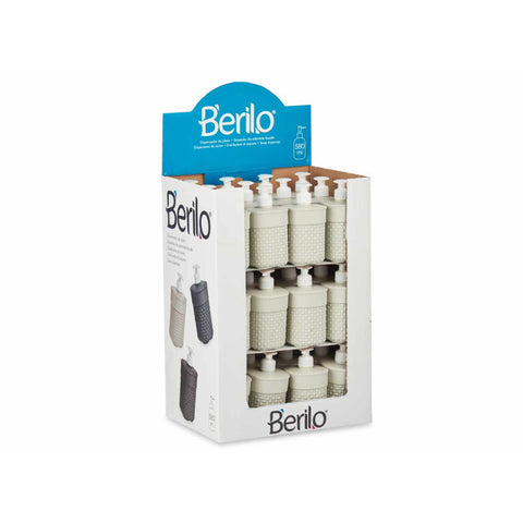 Dosificador de Baño Plástico 580ml Beige
