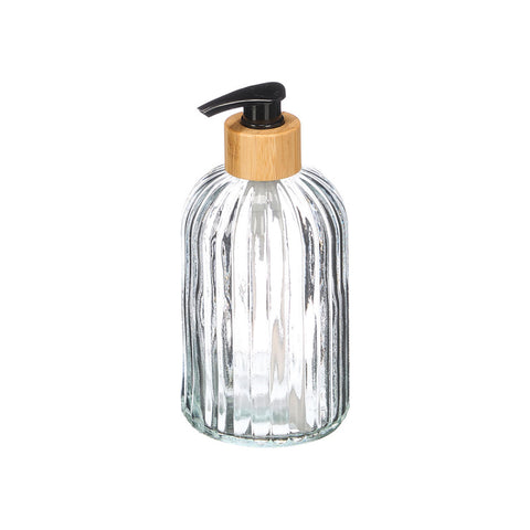 Dosificador Transparente Bambú 410ml