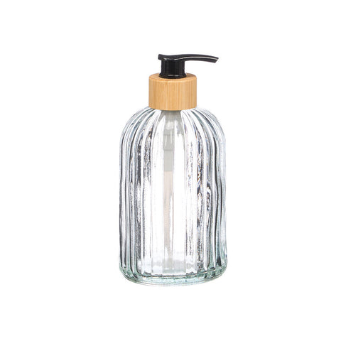 Dosificador Transparente Bambú 410ml