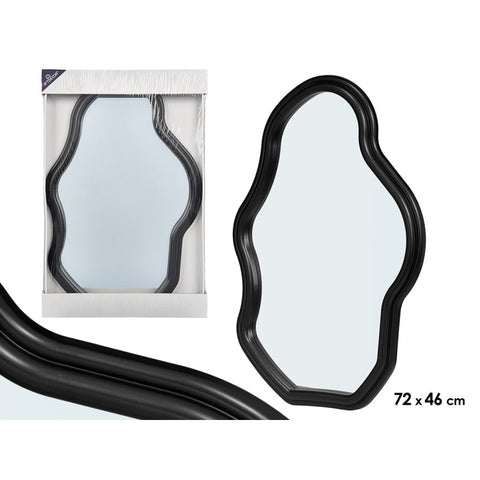 Espejo Plástico 72cm Forma Negro