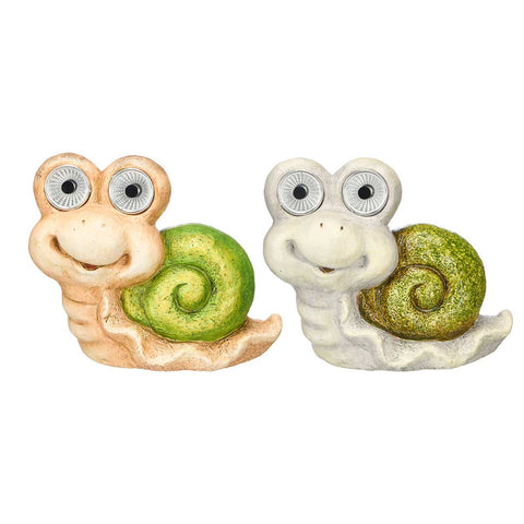 Figura Solar Caracol surtido Blanco Beige