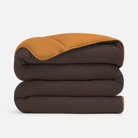 Edredón cama 90cm Marrón/Naranja 300gr 180x260cm Arinova