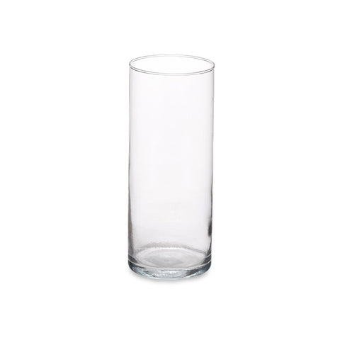 Jarrón Cristal Cilindro 12cm diámetro x 30cm Alto