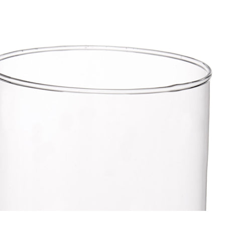 Jarrón Cristal Cilindro 12cm diámetro x 30cm Alto