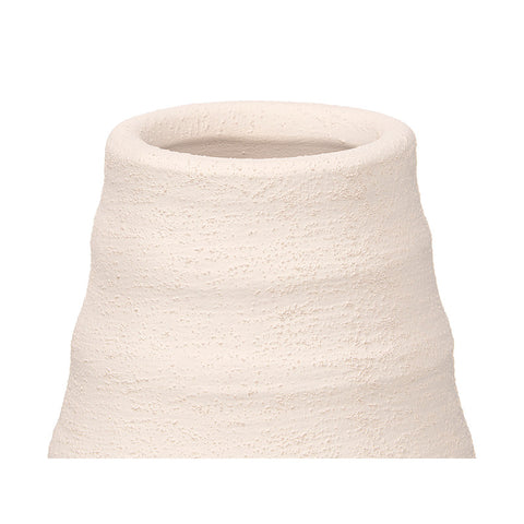 Jarrón Sahara Botella Rayas Blanco 26cm