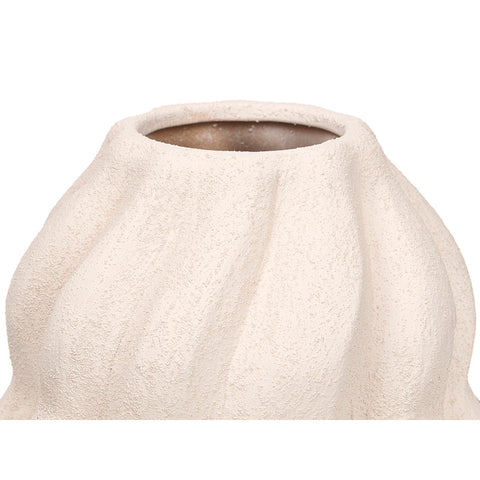 Jarrón Sahara Espiral Blanco 20cm