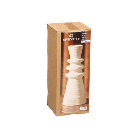 Jarrón Sahara Moderno Blanco 38cm