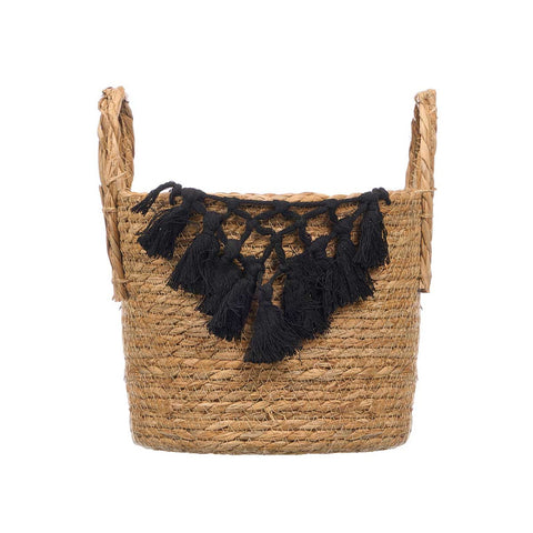 Macetero Macramé Colgante Negro Pequeño