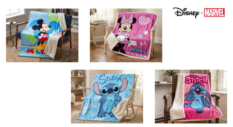Manta Infantil 100x140cm Minnie Sherpa
