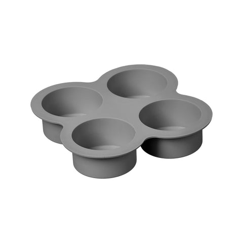 Molde Freidora de Aire Silicona 4 Compartimentos Gris