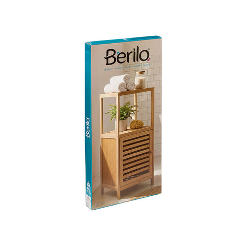 Mueble Puerta 2 Baldas Bambú
