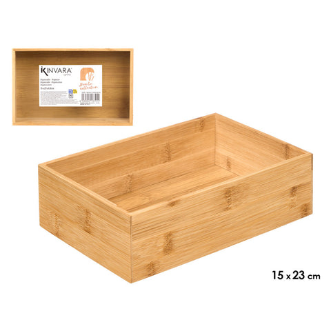 Organizador Bambú Rectangular 15x23cm